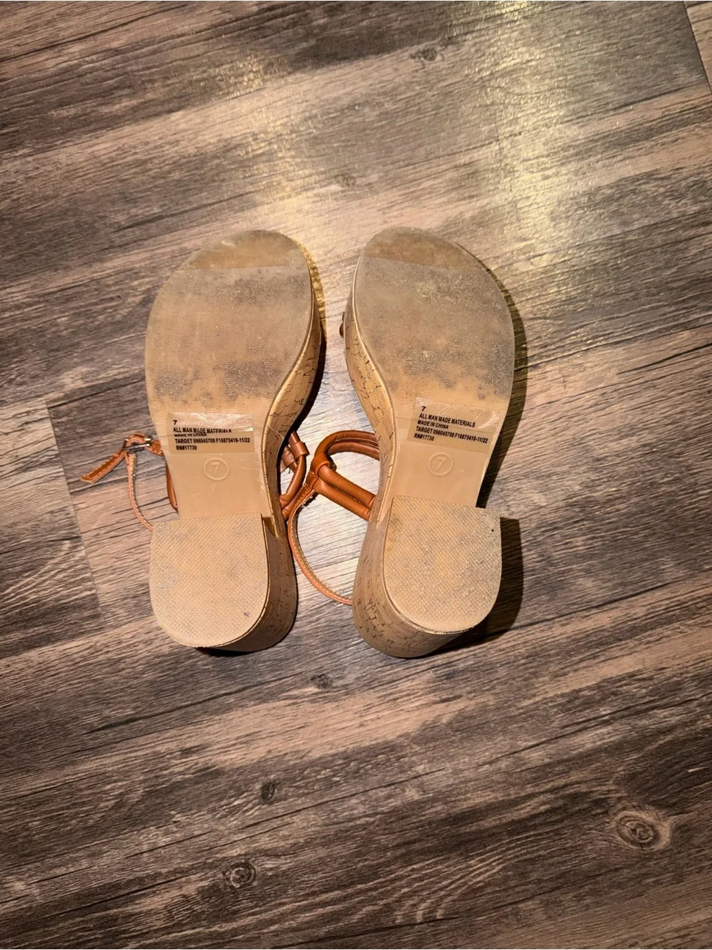 Chunky wedge heel sandals